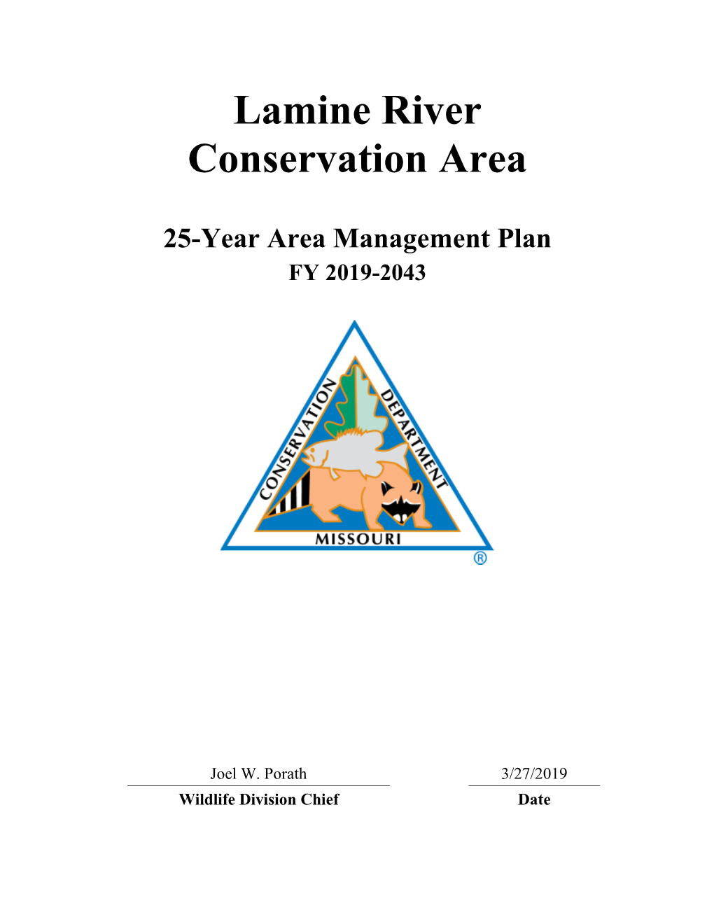 2019 Lamine River Conservation Area Management Plan  Page 2