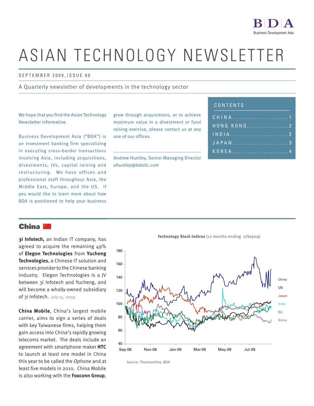 Asian Technology Newsletter