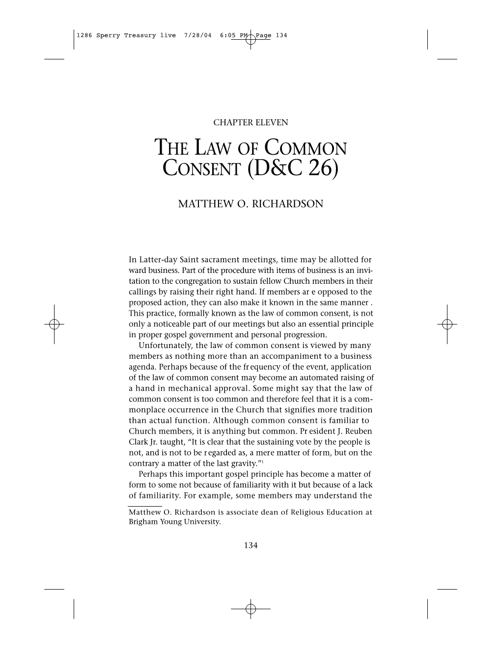 Consent (D&C�26)