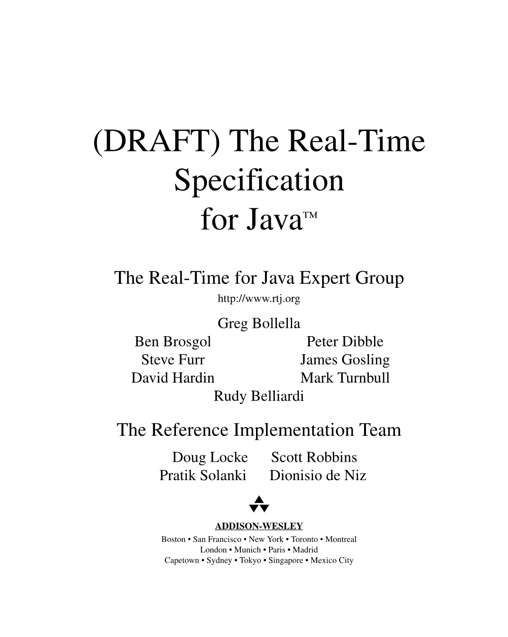 The Real-Time Specification for Java™