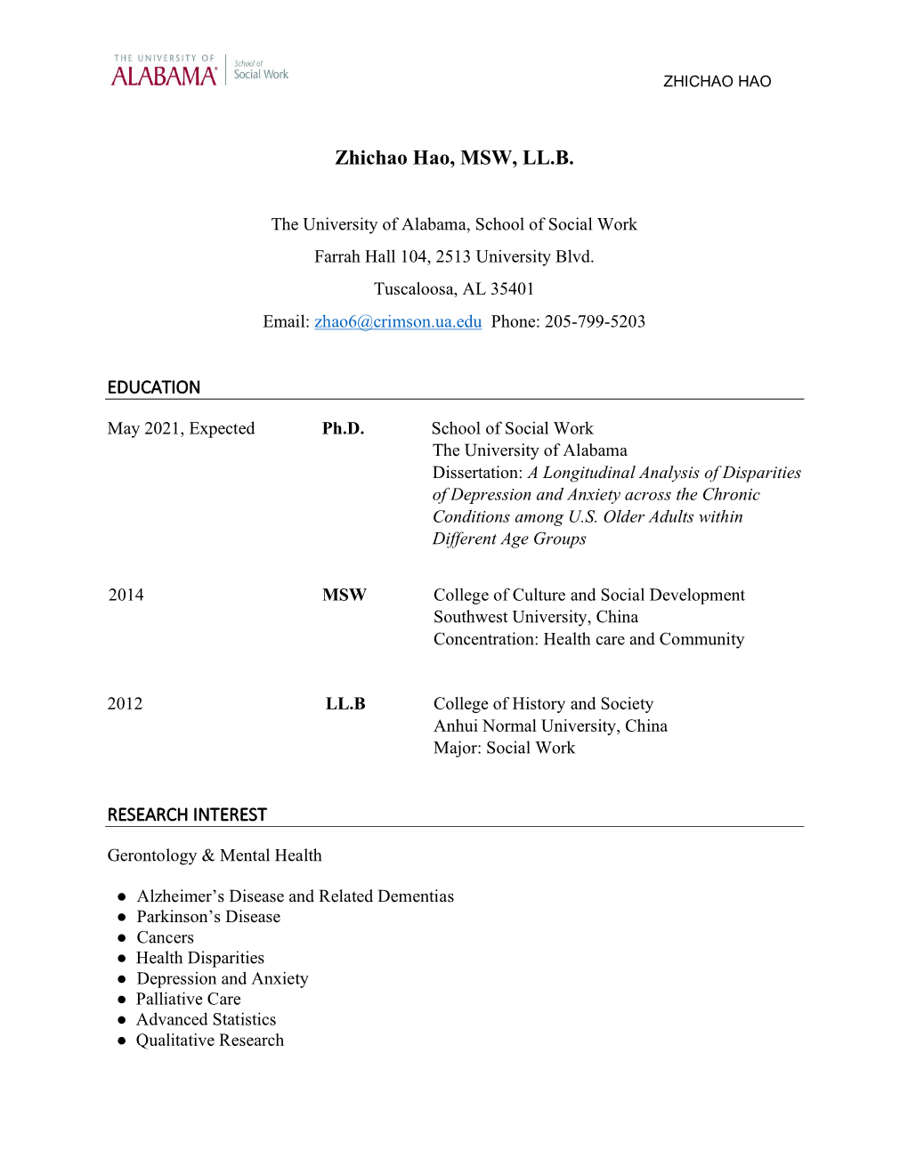 Download Zichao's CV (Pdf)