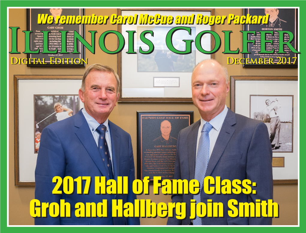 Groh and Hallberg Join Smith 2017 Hall of Fame Class