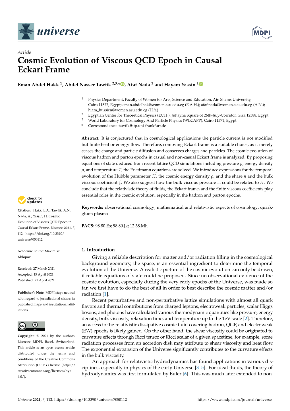 Cosmic Evolution of Viscous QCD Epoch in Causal Eckart Frame