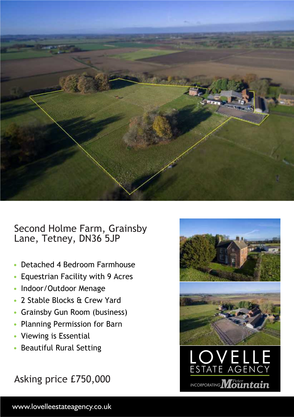 Second Holme Farm, Grainsby Lane, Tetney, DN36 5JP Asking Price