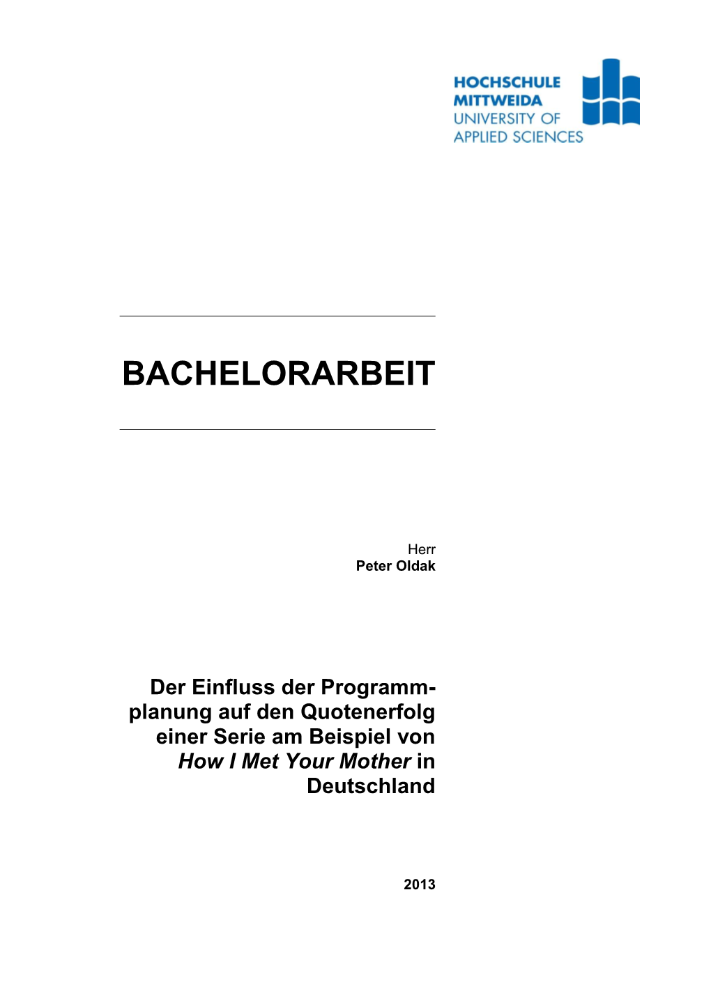 Bachelorarbeit