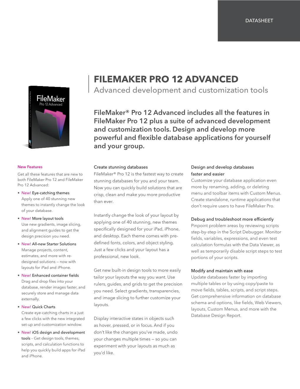 Filemaker Pro 12 Advanced Advanced Development and Customization Tools