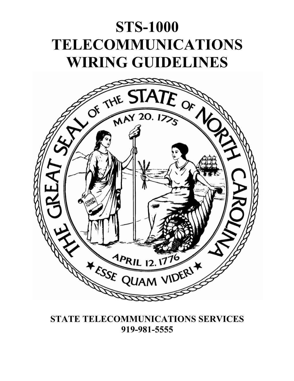 Sts-1000 Telecommunications Wiring Guidelines