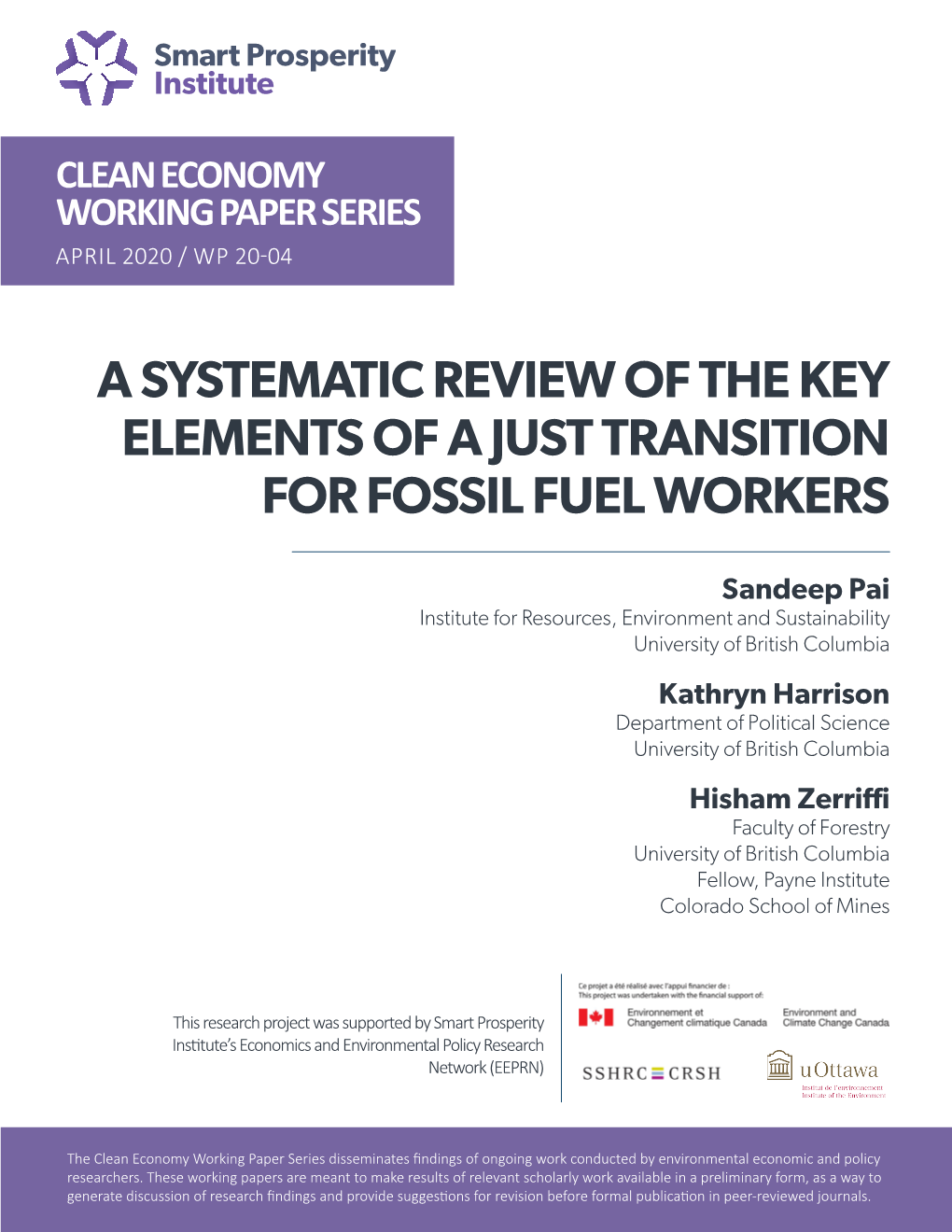 A Systematic Review of the Key Elements of a Just Transition for Fossil Fuel Workers