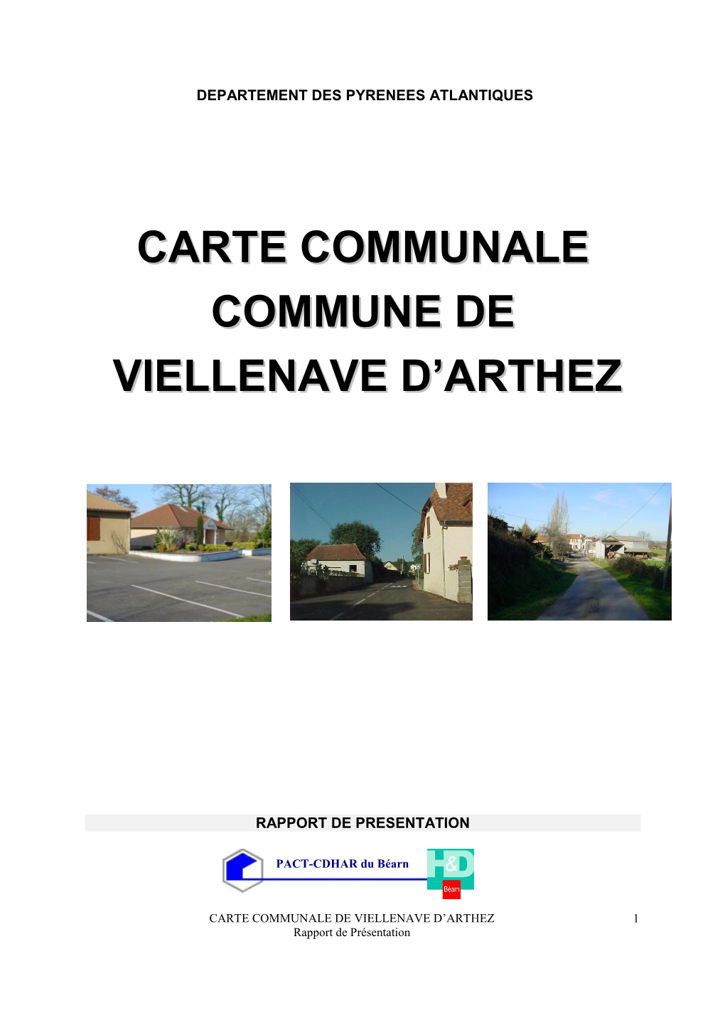 Carte Communale Commune De Viellenave D'arthez