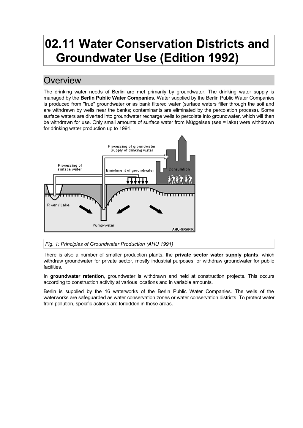 02.11 Water Conservation Districts and Groundwater Use (Edition 1992)