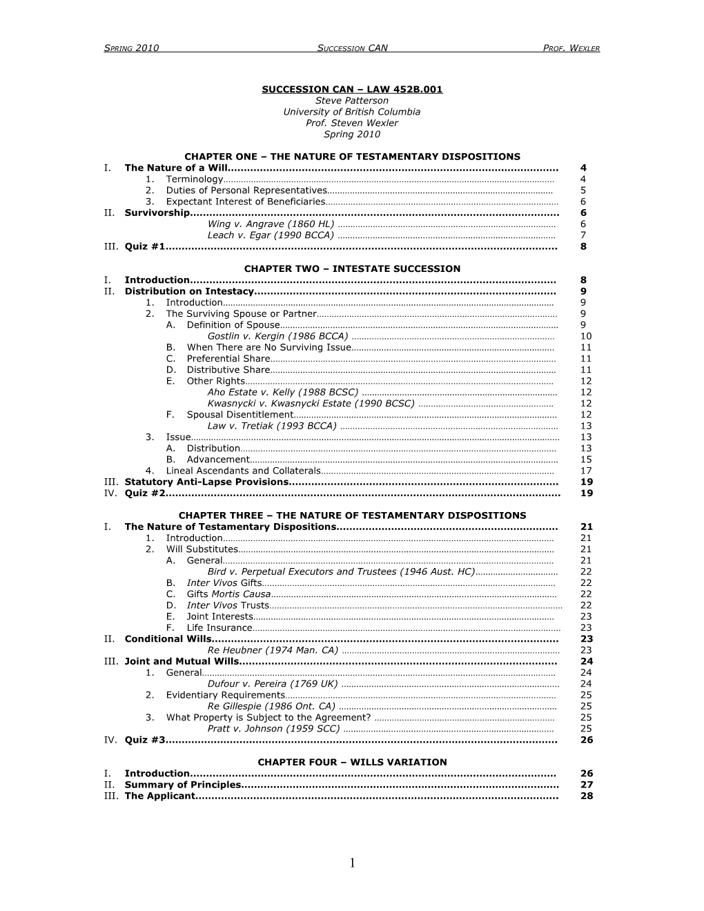 Succession Can Law 452B