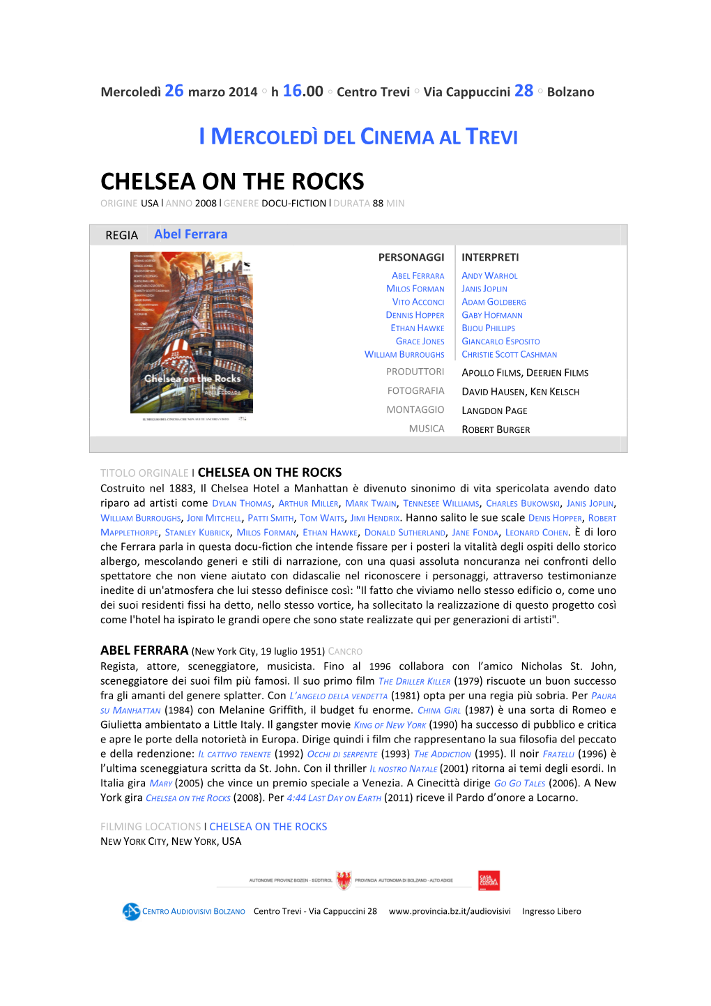 03 Chelsea on the Rocks 26.03.14