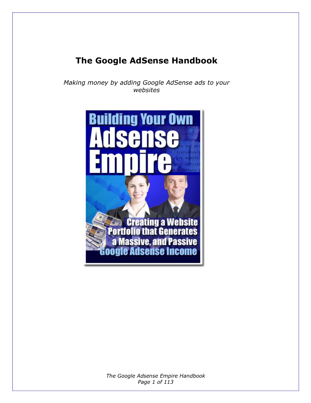 The Google Adsense Handbook