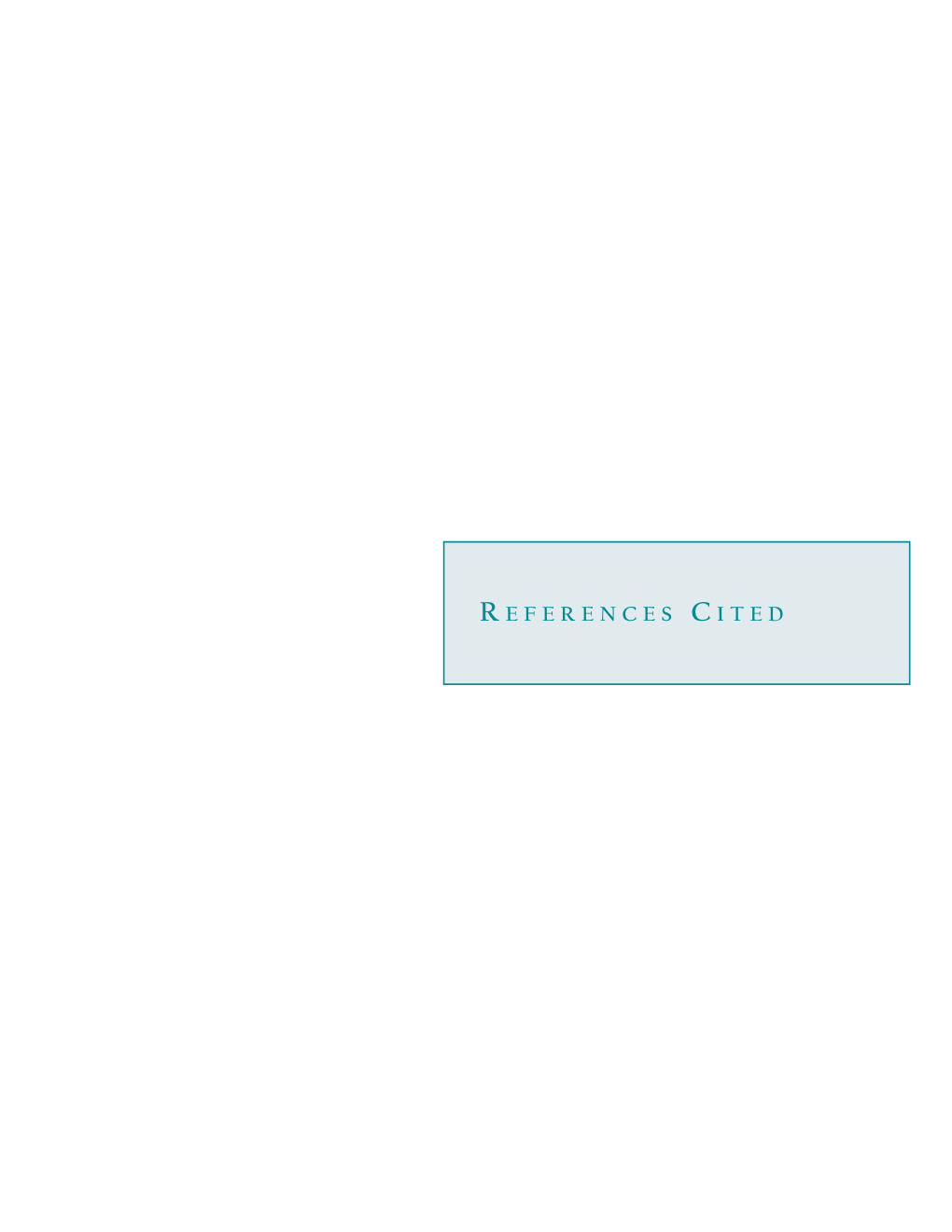 R Eferences C Ited References Cited