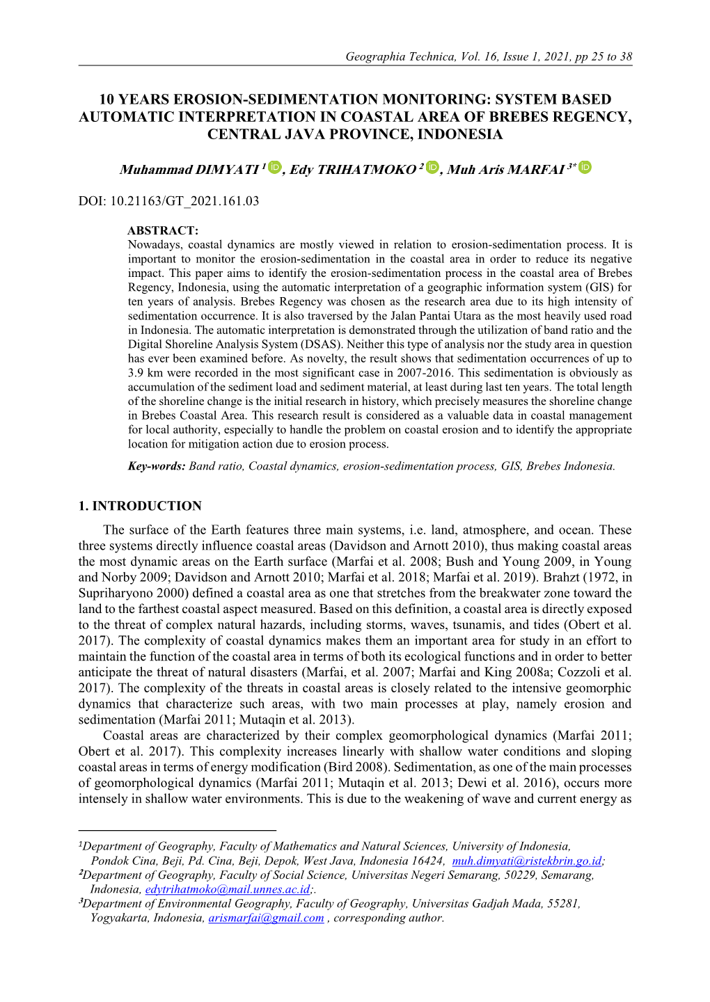 The Assessment Relationship Between Land Surface