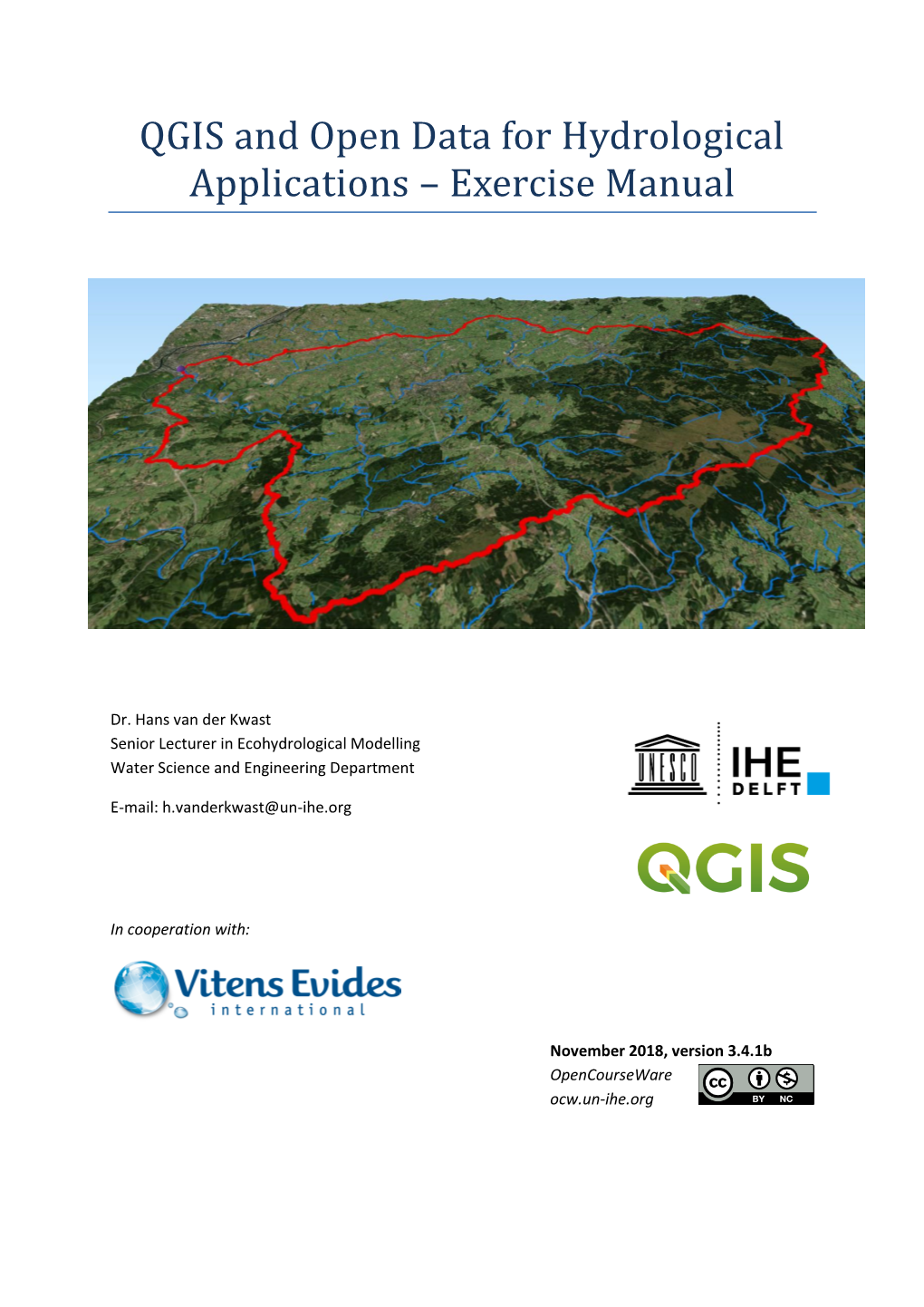 QGIS and Open Data for Hydrological Applications – Exercise Manual