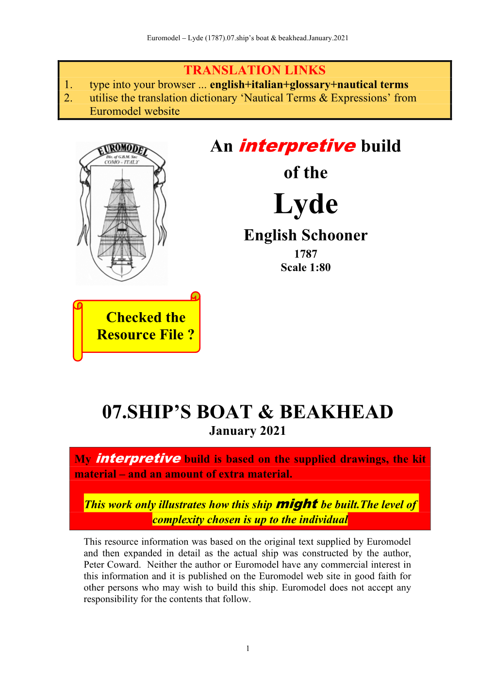 Download LYDE 07 BOAT & BEAKHEAD