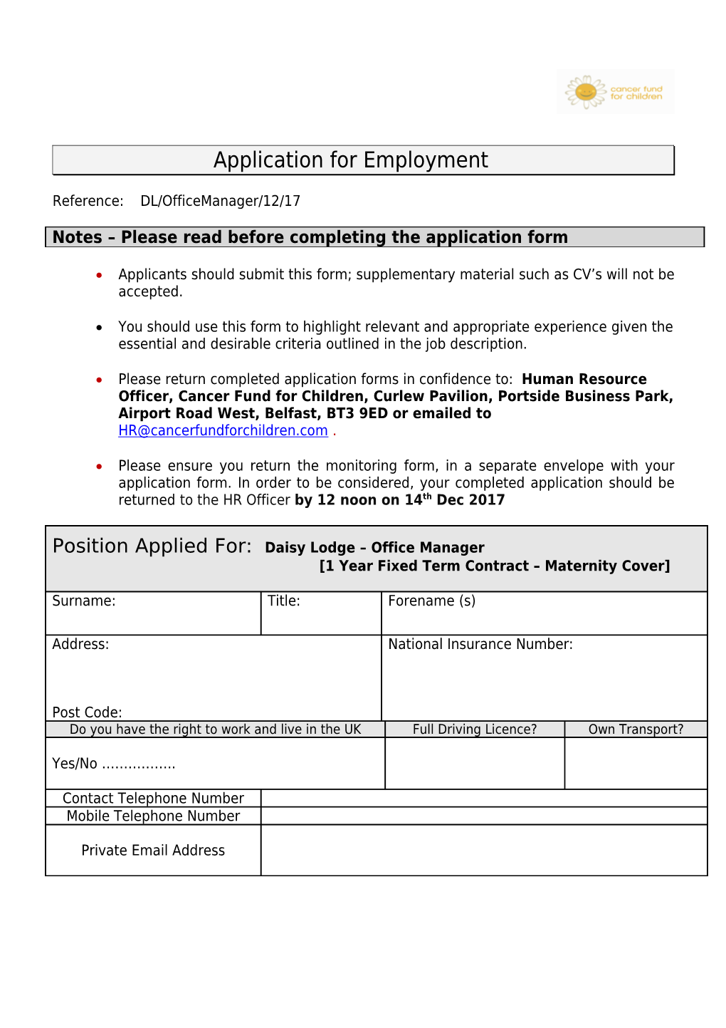 Application for Employment s19