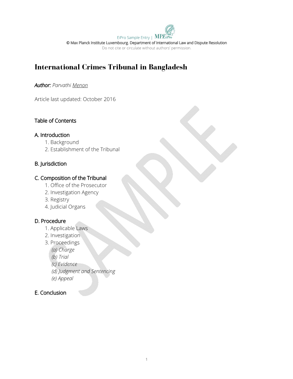 International Crimes Tribunal in Bangladesh