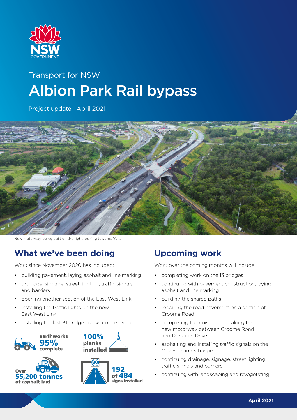 Albion Park Rail Bypass Project Update