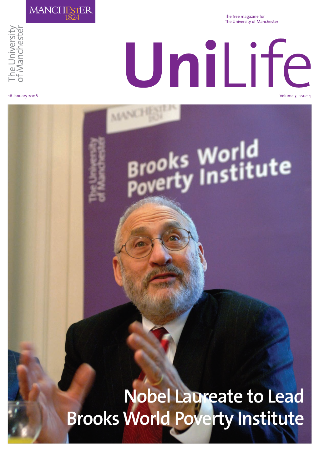 Nobel Laureate to Lead Brooks World Poverty Institute Features Letter from the President