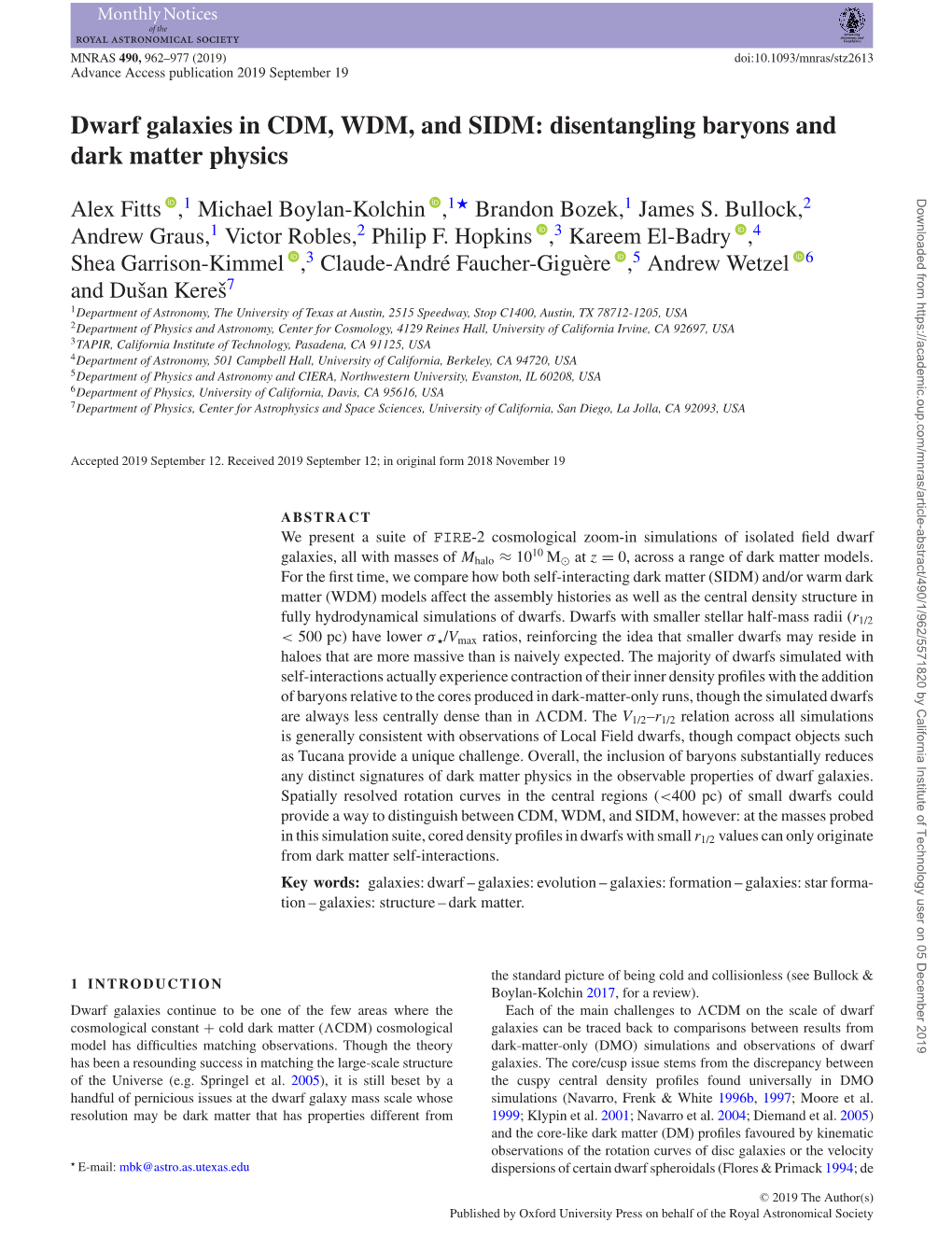 Dwarf Galaxies in CDM, WDM, and SIDM: Disentangling Baryons and Dark Matter Physics