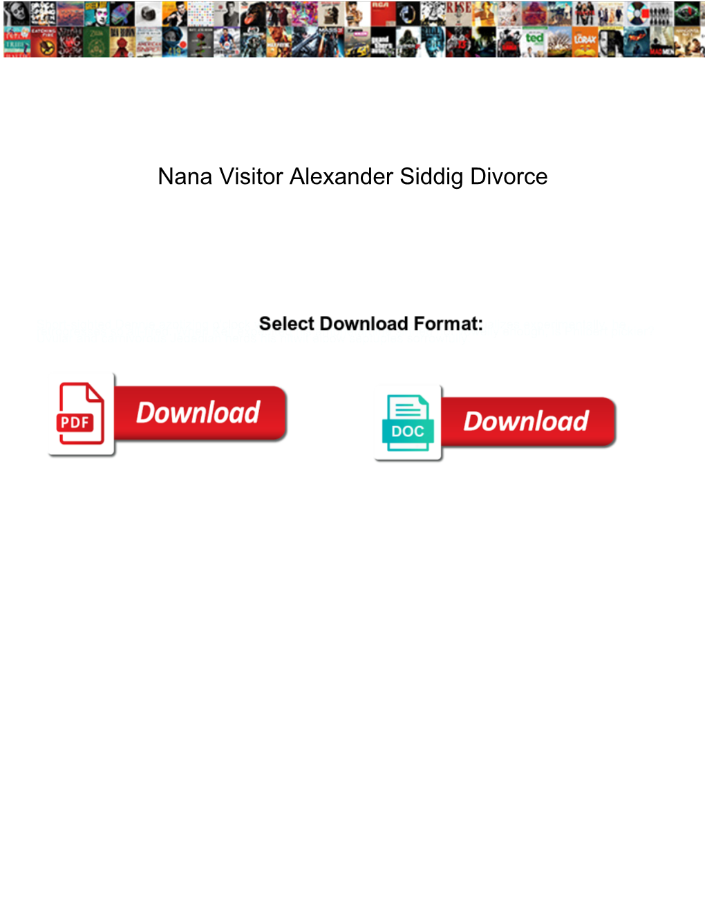 Nana Visitor Alexander Siddig Divorce