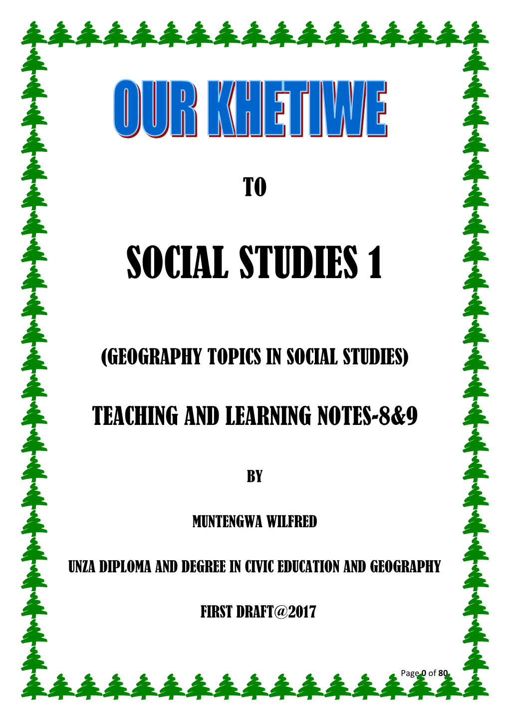 Social Studies 1