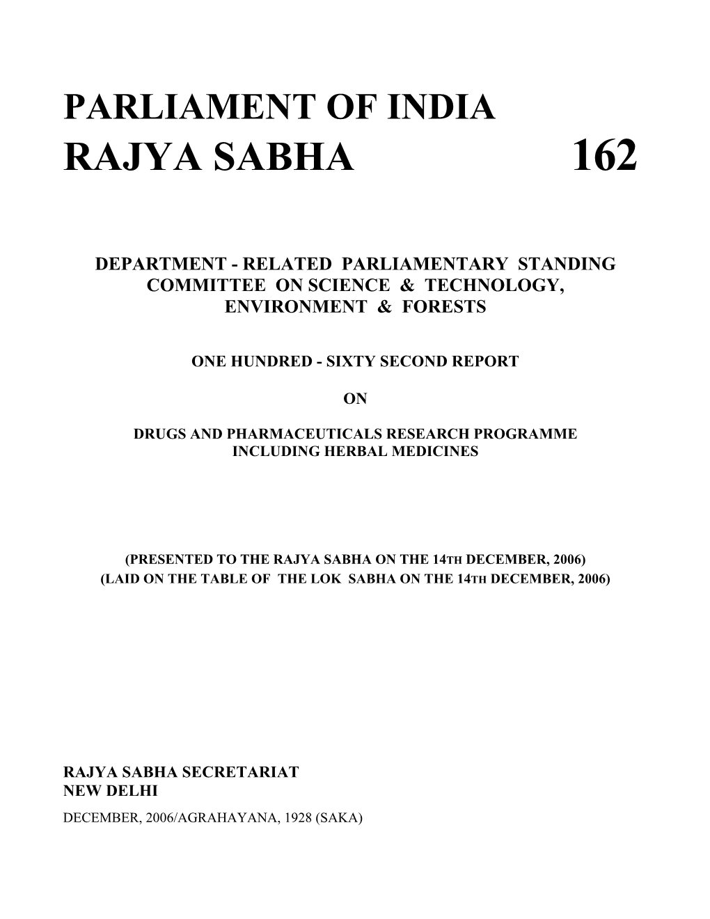 Rajya Sabha 162