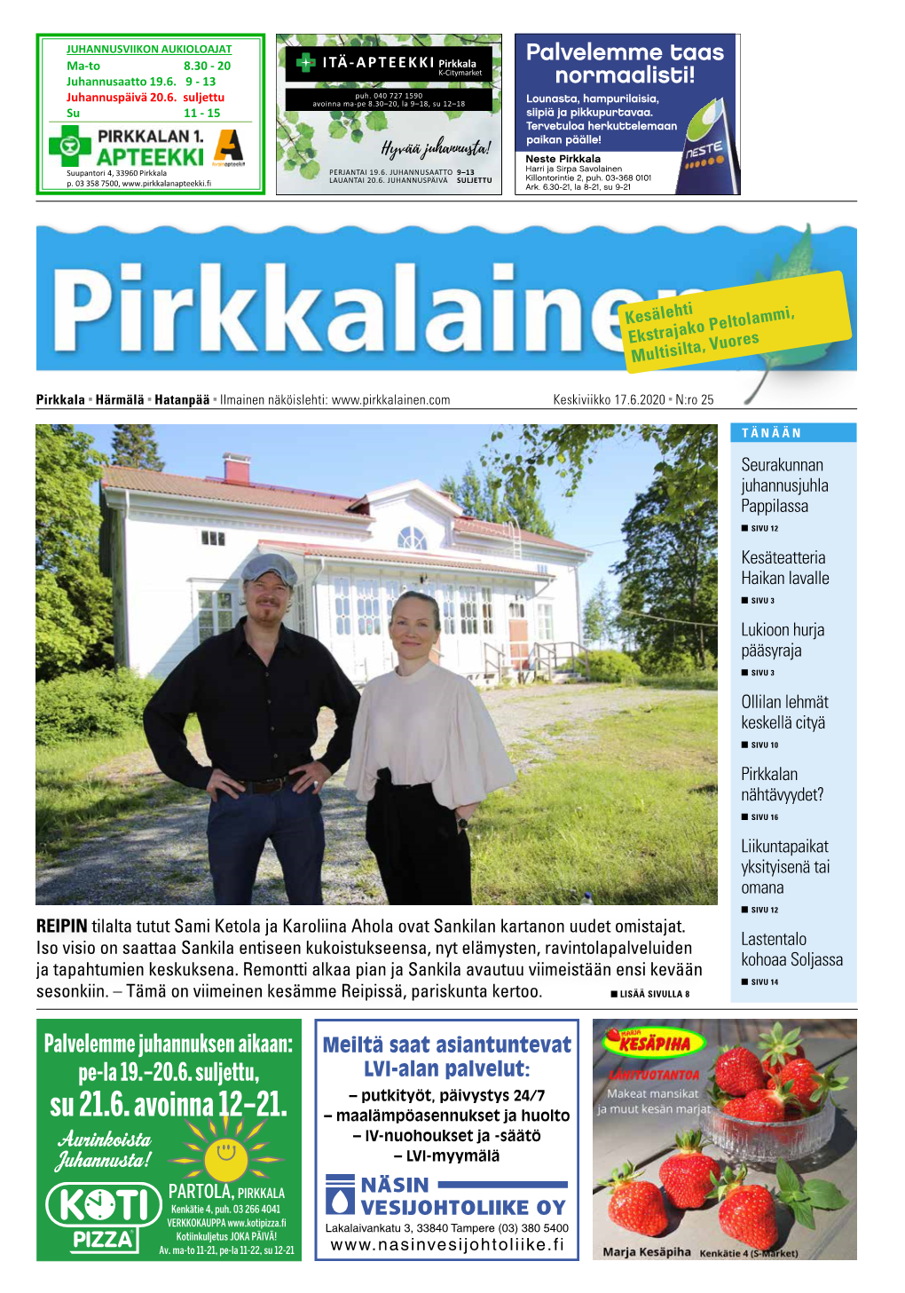 Nro 25 Pirkkalainen 17.6.20