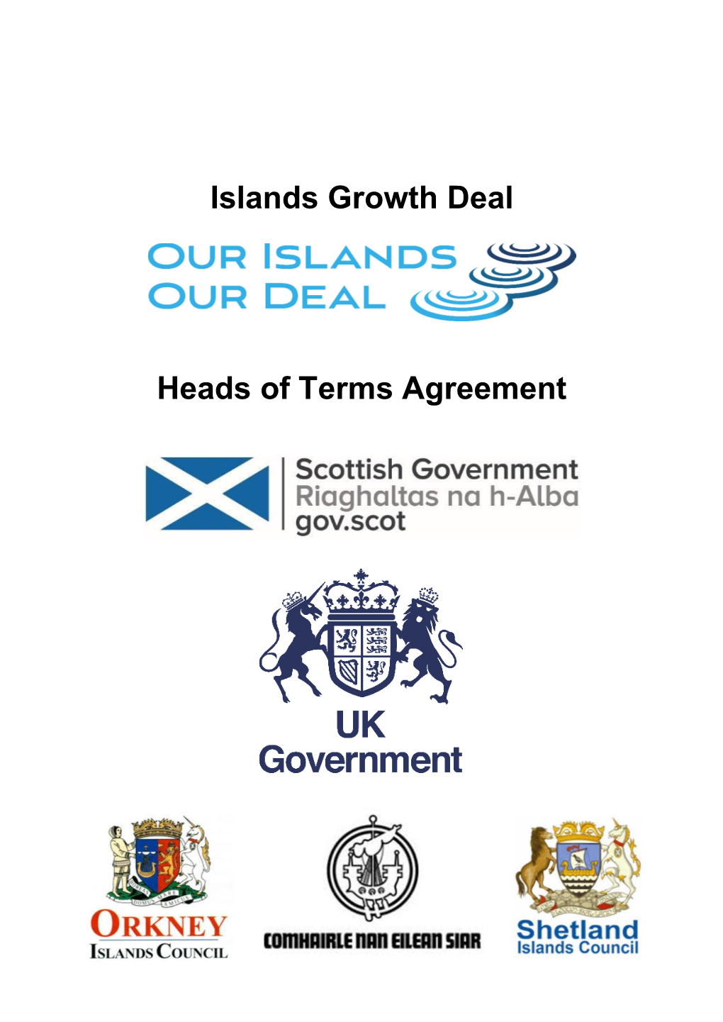 Islands Growth Deal Heads of Terms