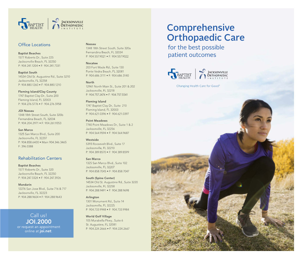 Comprehensive Orthopaedic Care