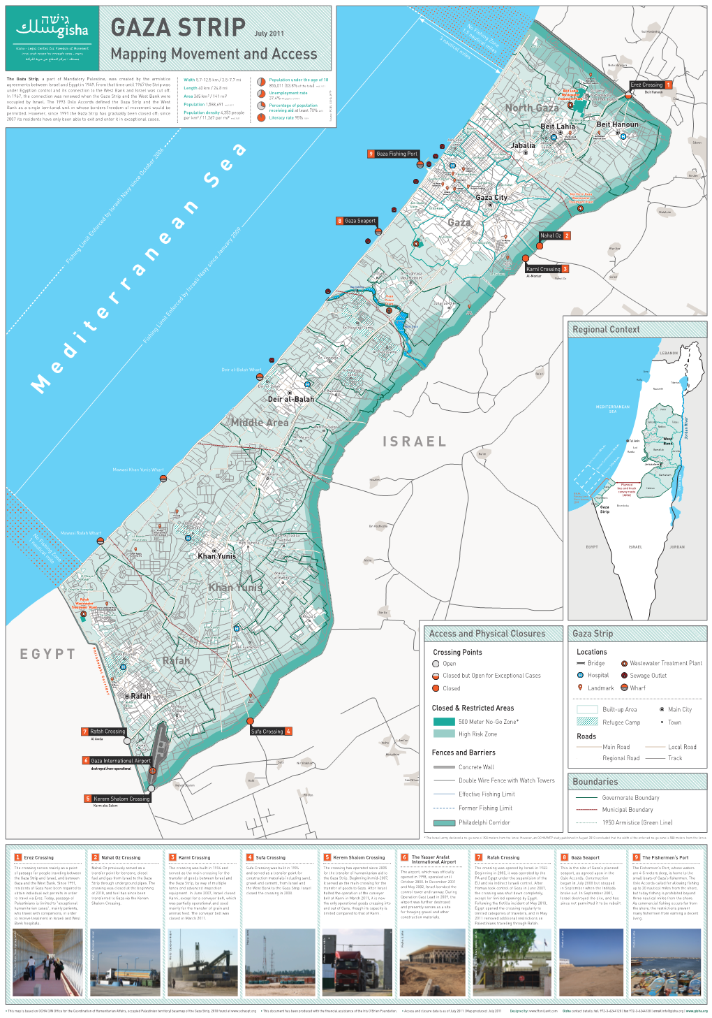 GAZA STRIP (Cvji^XvaB^Azh Mapping Movement and Access 6H