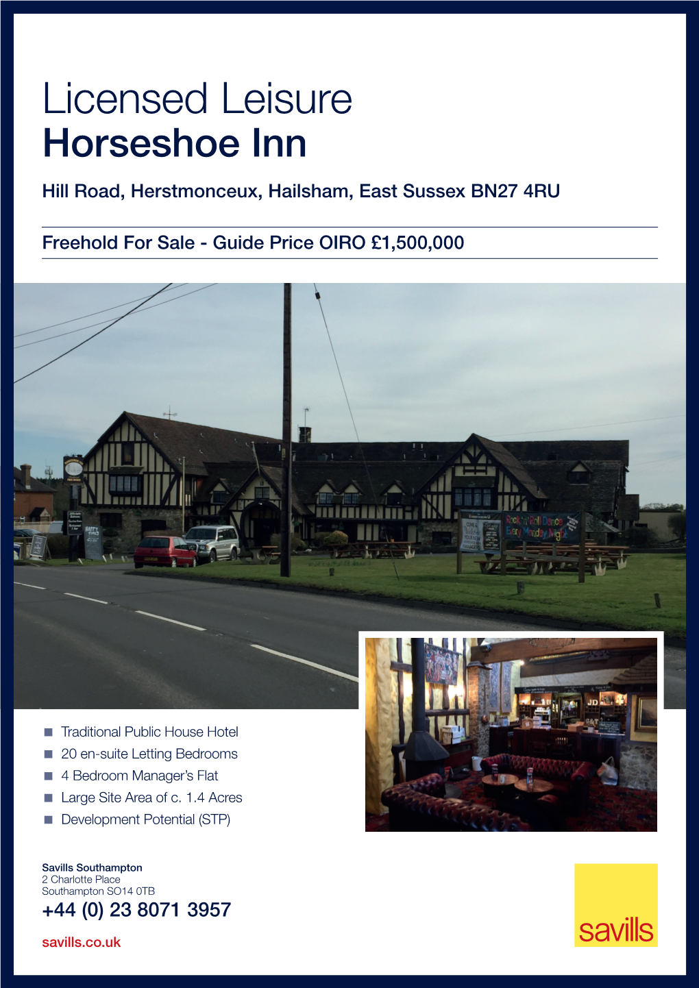 Horseshoe Inn Hill Road, Herstmonceux, Hailsham, East Sussex BN27 4RU