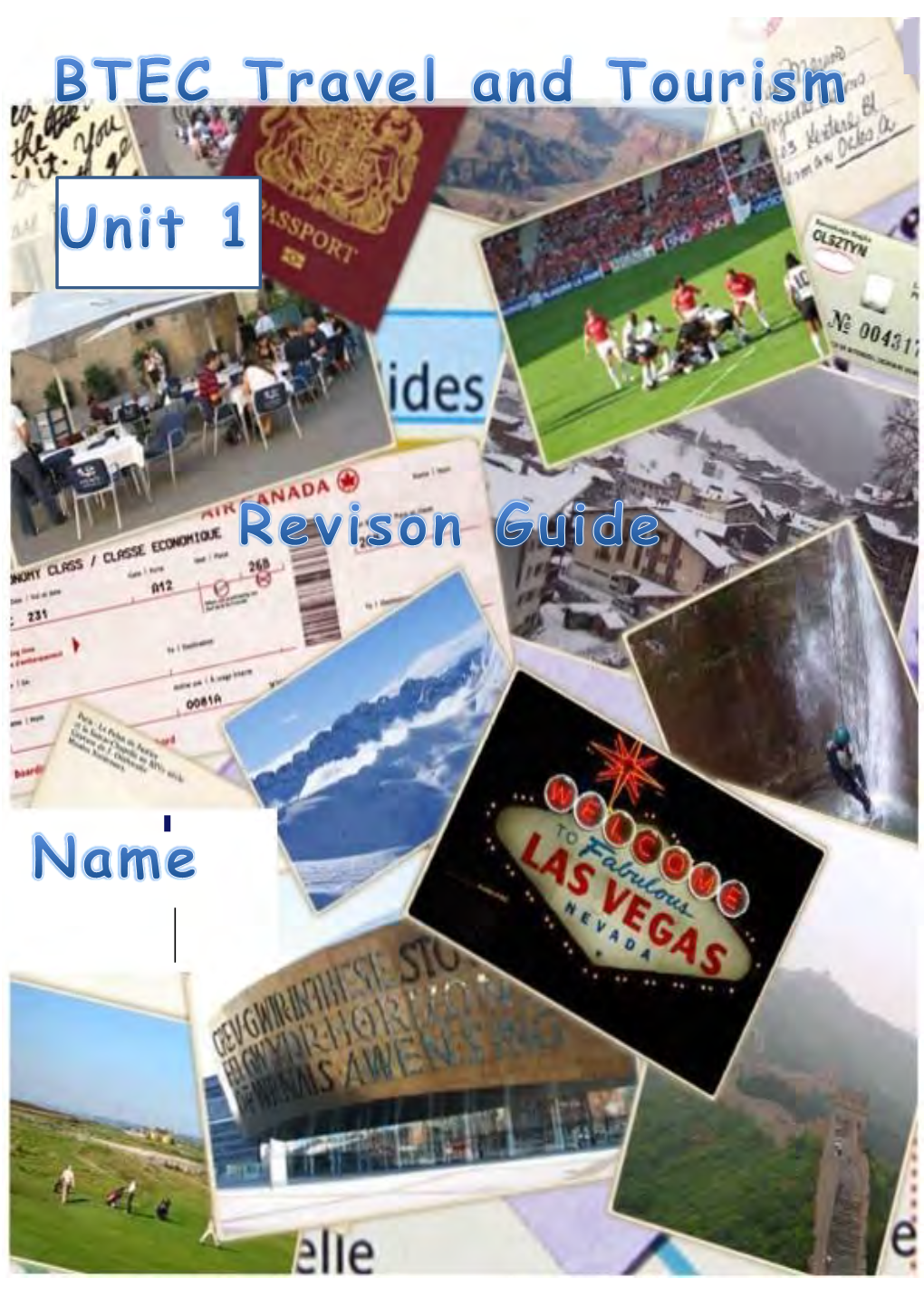 Year 11 BTEC Travel and Tourism Revision Guide
