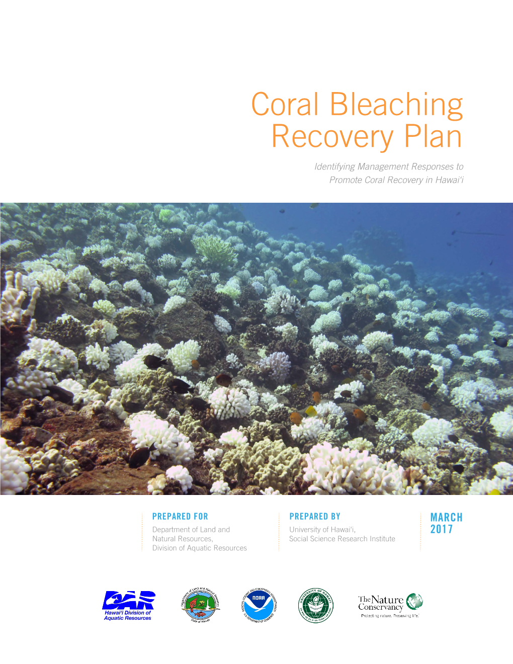 Coral Bleaching Recovery Plan