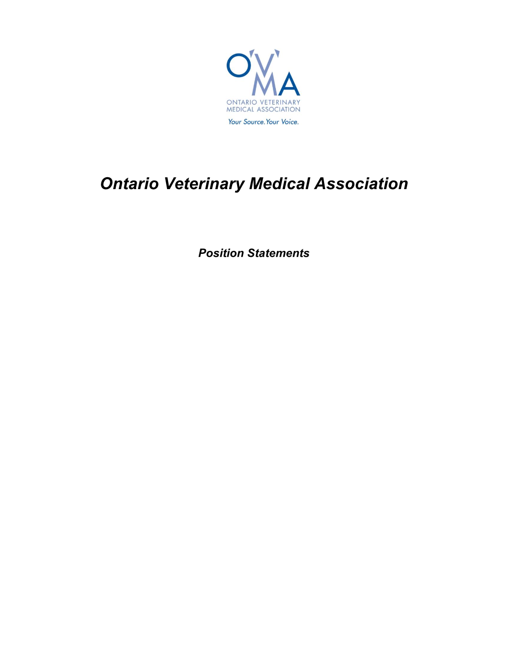Ontario Veterinary Medical Association
