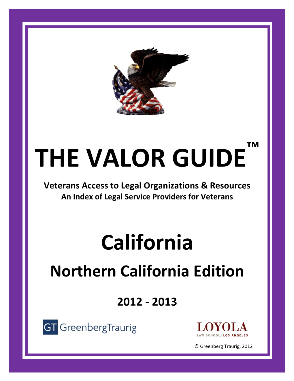 VALOR Guide: Northern California