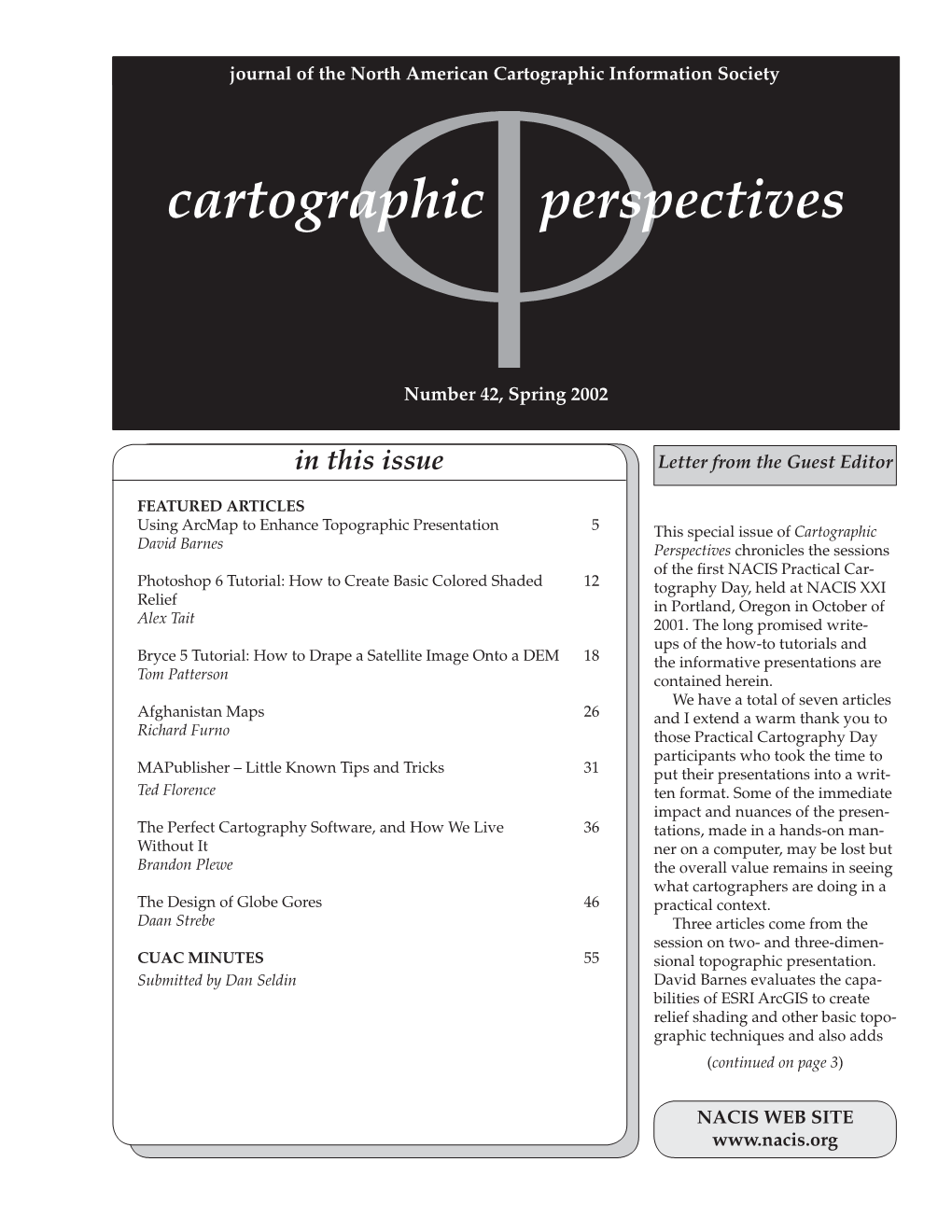 Cartographic Perspectives Information Society 