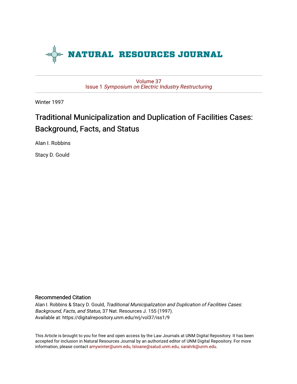 Traditional Municipalization and Duplication of Facilities Cases: Background, Facts, and Status