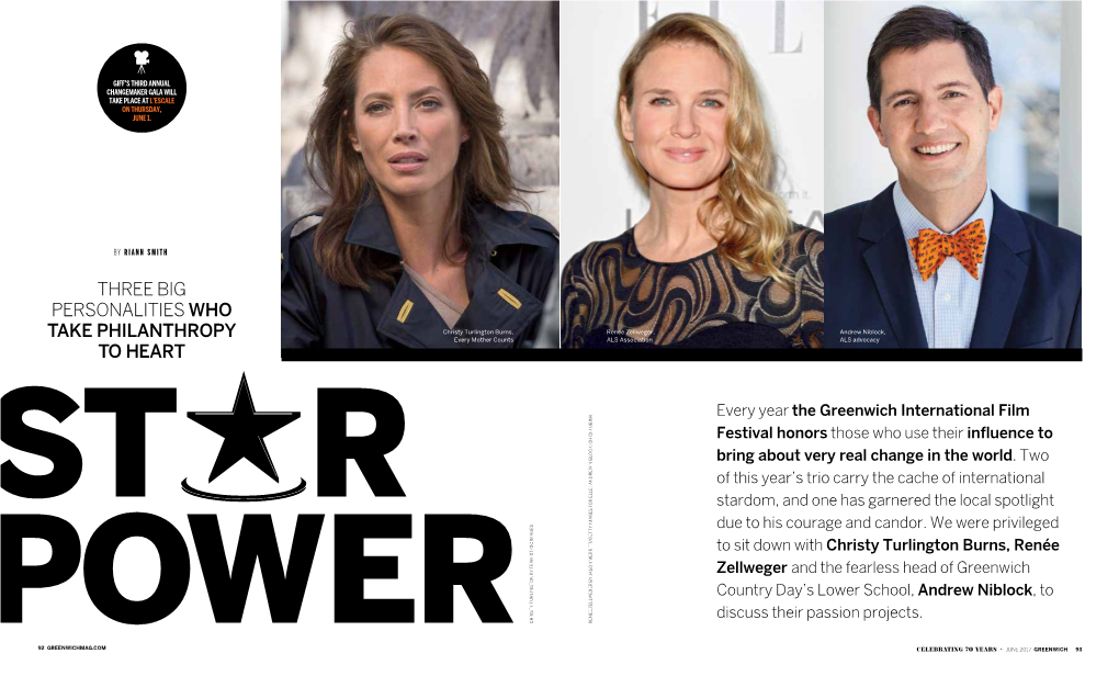 Star Power: Three Big Personalities Who Take Philanthropy to Heart