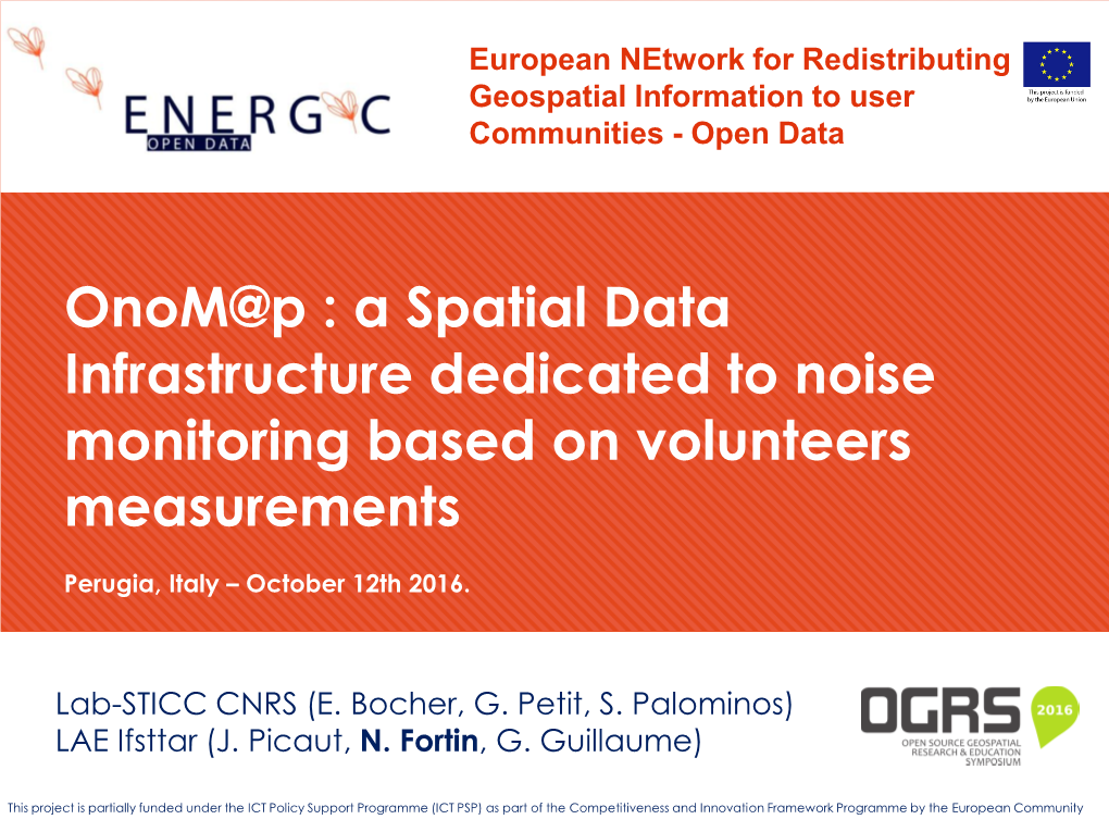 European Network for Redistributing Geospatial Information to User Communities - Open Data