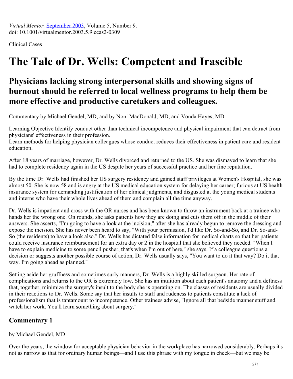 The Tale of Dr. Wells: Competent and Irascible