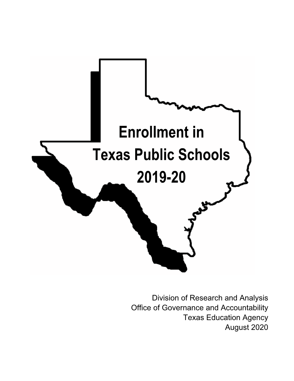 Enrollment in Texas Public Schools, 2019-20