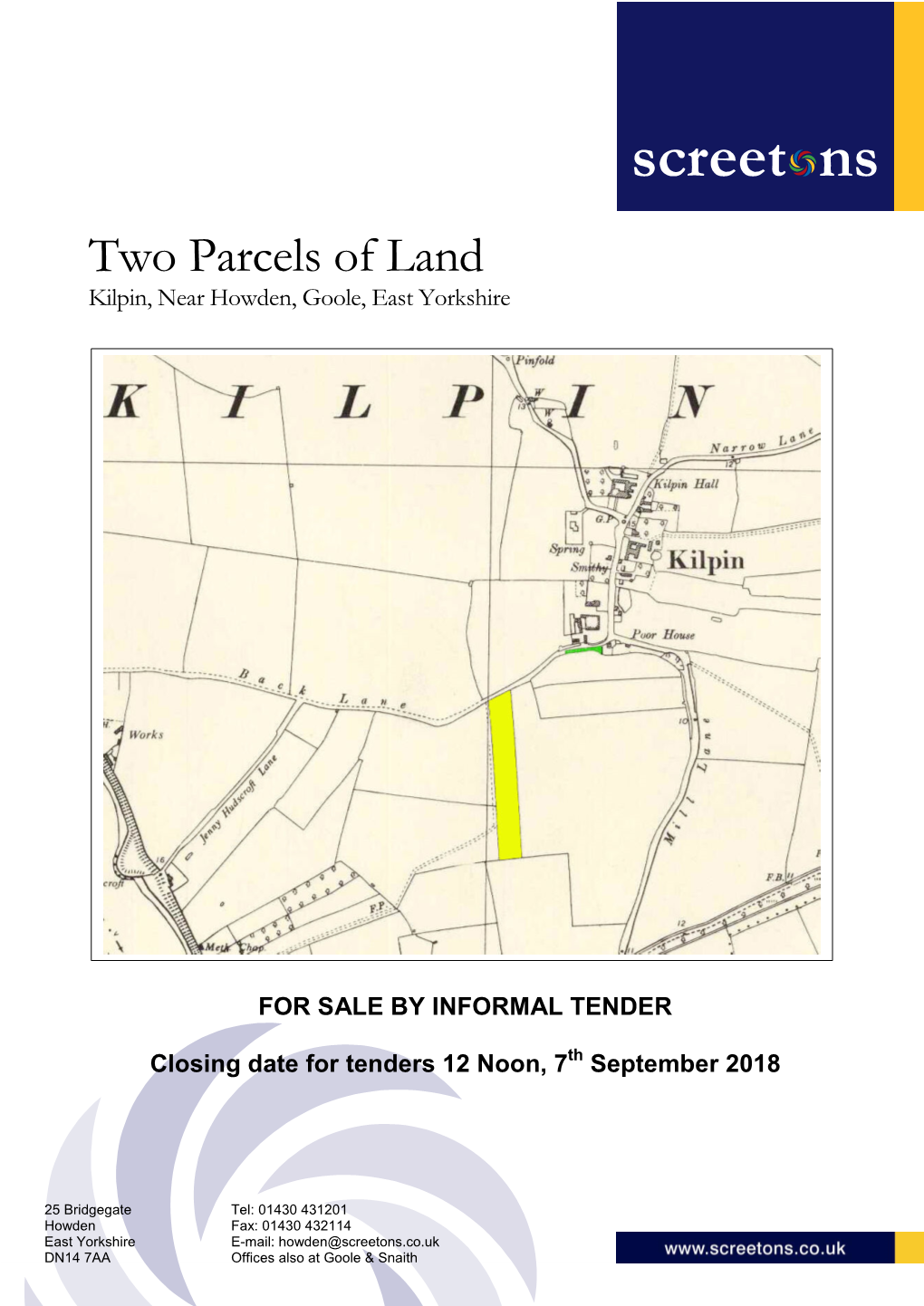 Two Parcels of Land Kilpin, Near Howden, Goole, East Yorkshire