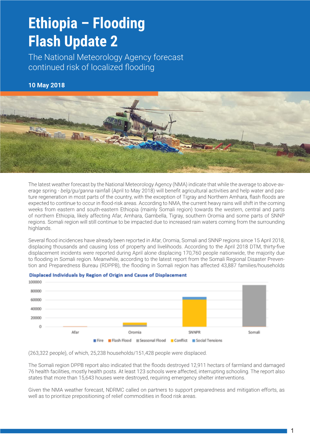 Ethiopia – Flooding Flash Update 2 the National Meteorology Agency Forecast Continued Risk of Localized Flooding