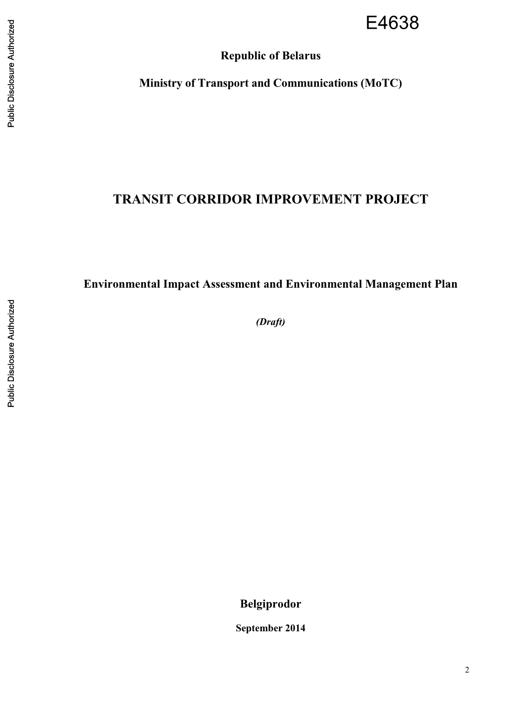 World Bank Document