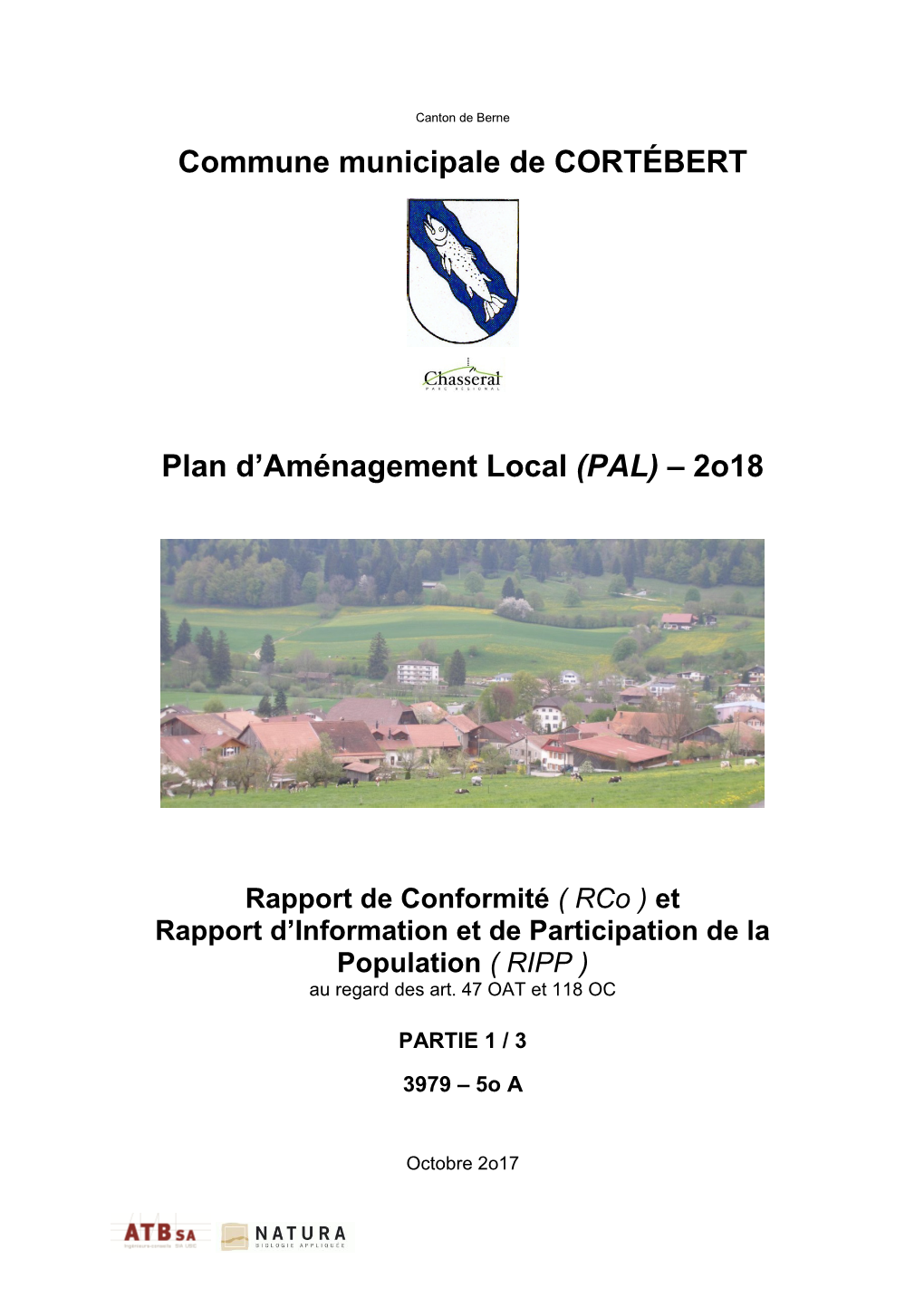 Commune Municipale De CORTÉBERT Plan D'aménagement