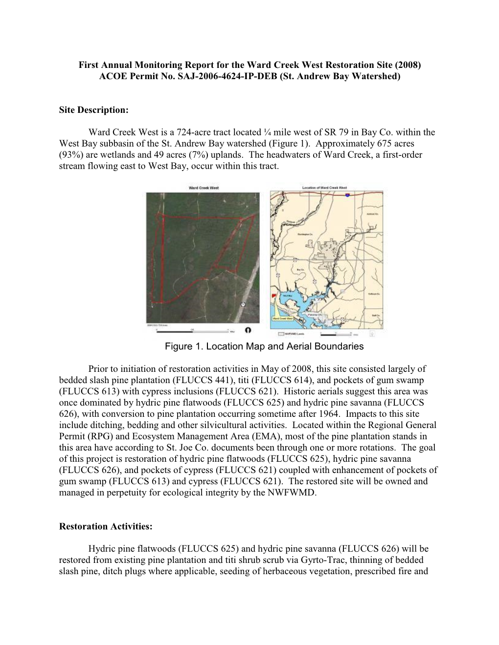 2008 Ward Creek West Monitoring Report