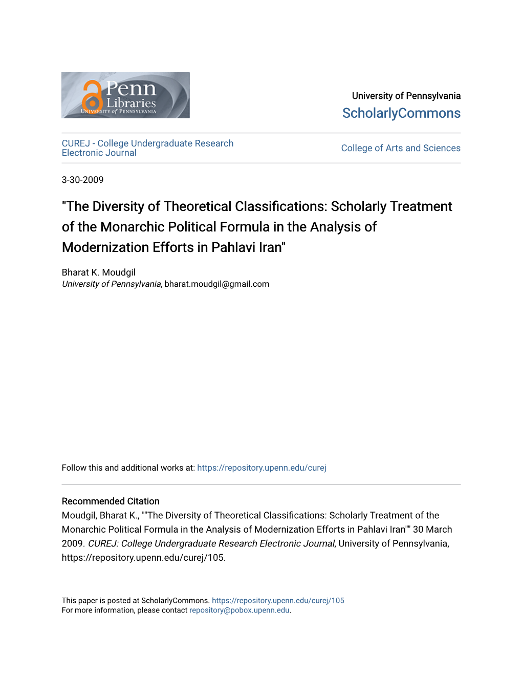 "The Diversity of Theoretical Classifications: Scholarly Treatment